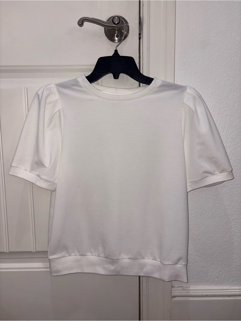 JODIFL White Crewneck Short Sleeve Top